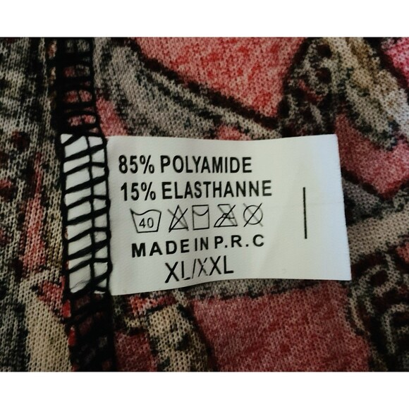 Fashion Design Women’s Print Pants Size XL/XXL, Red - Picture 7 of 8